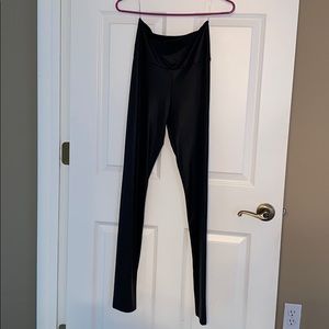 Faux leather black leggings NWT